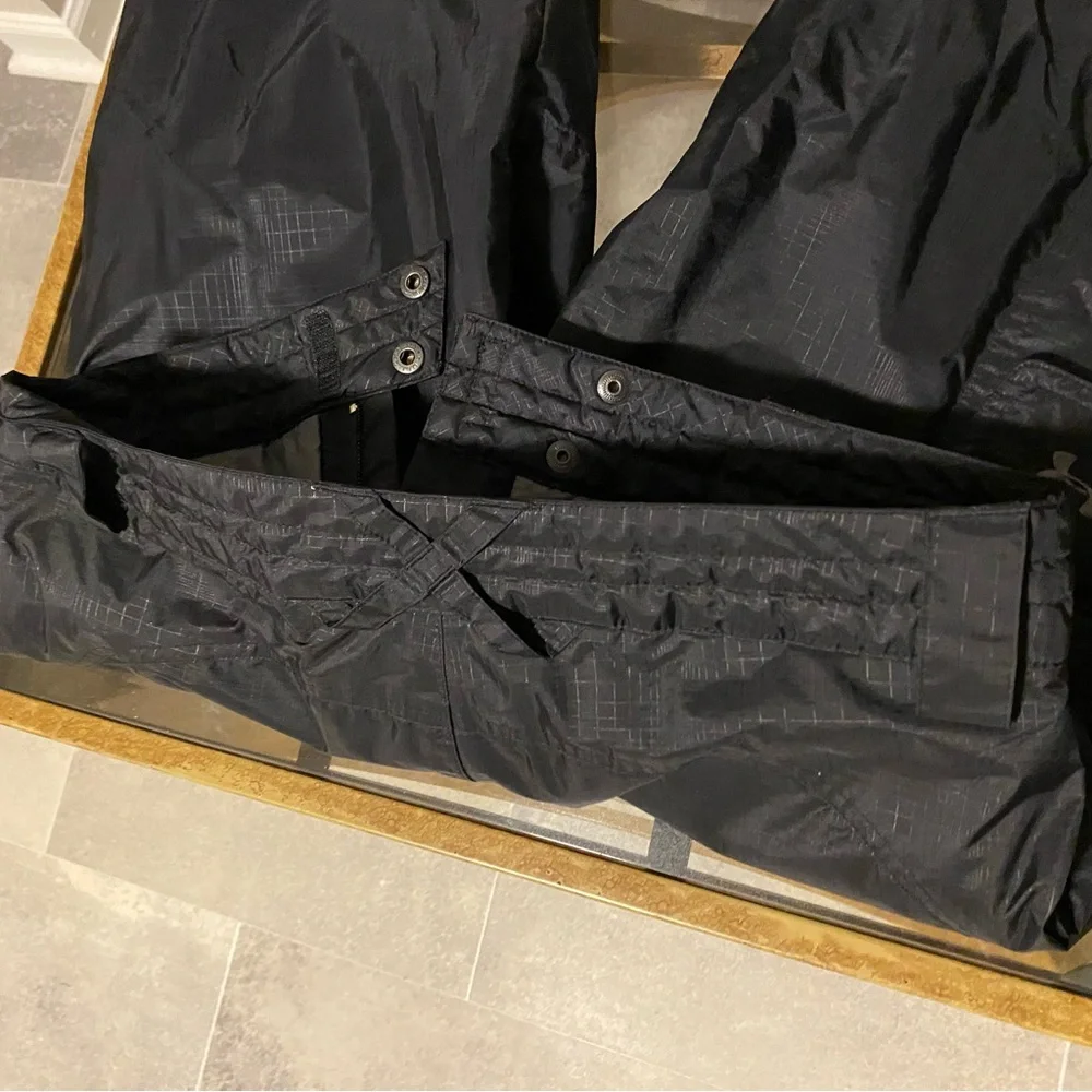 Under Armour Performance Ski Pants Black Youth Large Lined Unisex Snow Gorp Warm